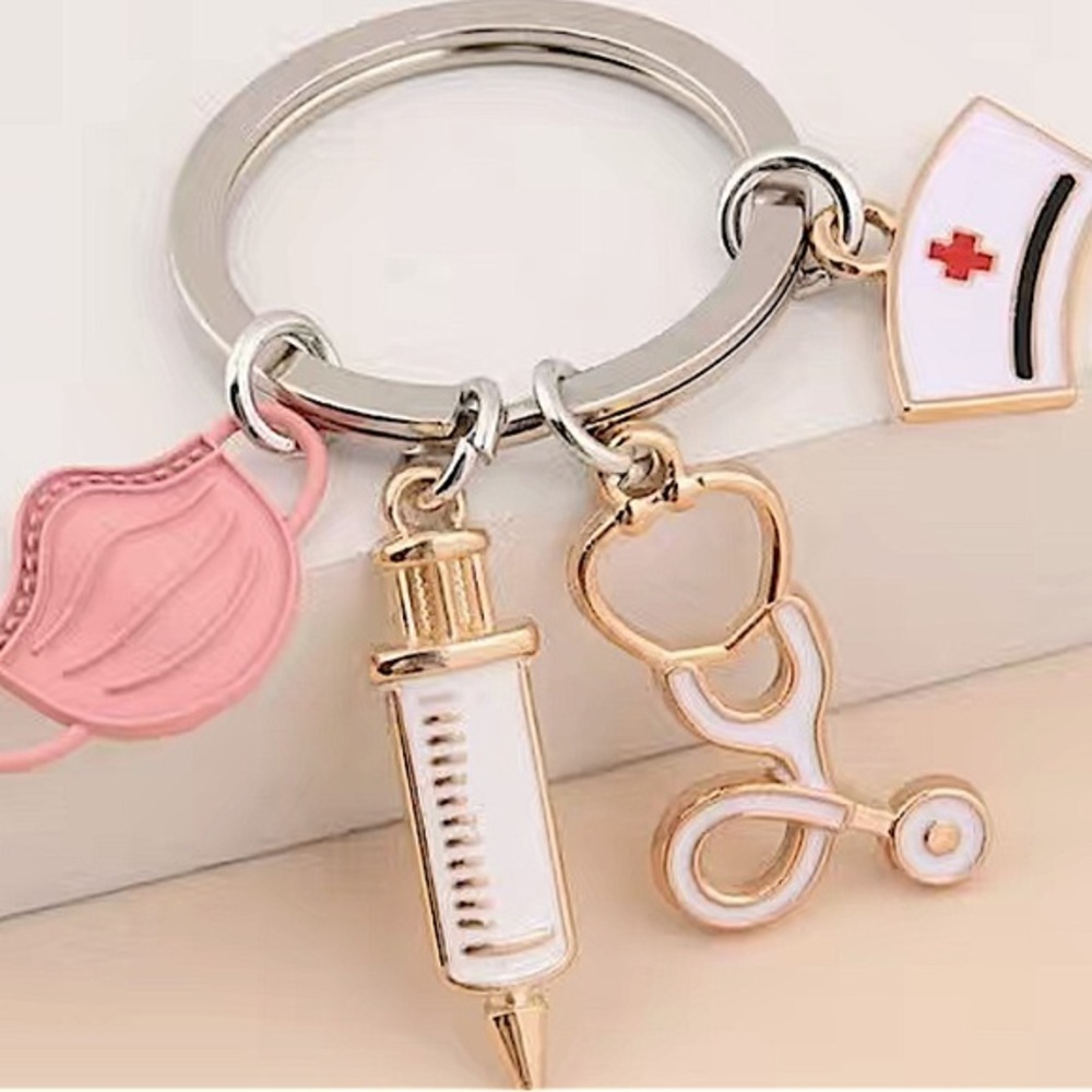 Nurse Charm / Keychain / Keyring 😷🩺💉
